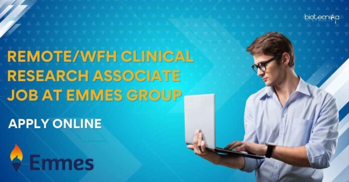 Remote/WFH Clinical Research Associate Job