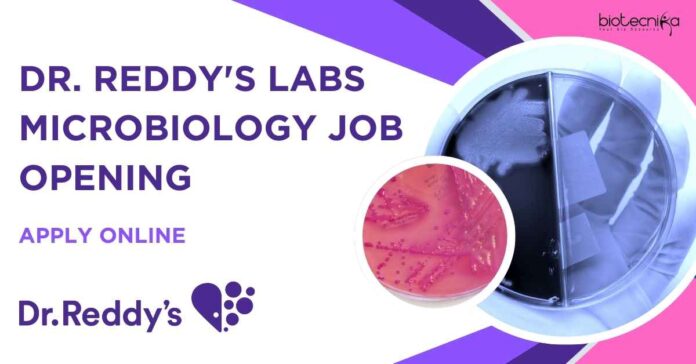 Dr. Reddy's Labs Microbiology Job