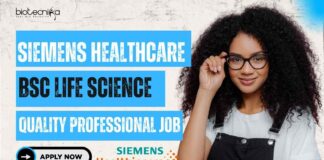 Siemens Healthcare BSc Life Science Job
