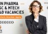 Sun Pharma MSc & MTech Jobs