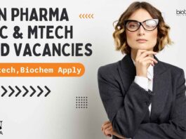 Sun Pharma MSc & MTech Jobs