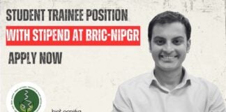 Student Trainee Positions at BRIC-NIPGR