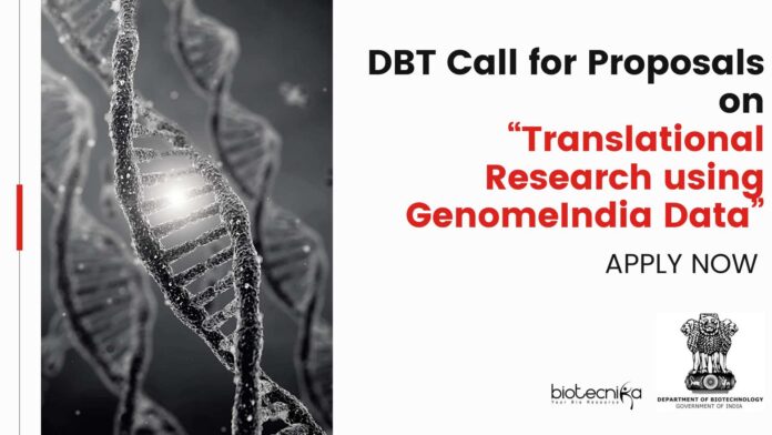 DBT Call for Proposals on Research