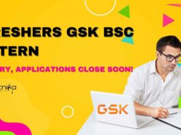 Freshers GSK BSc Intern