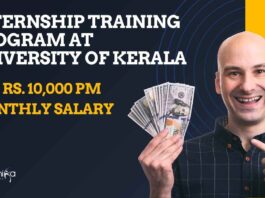 Internship Training Program at University of Kerala