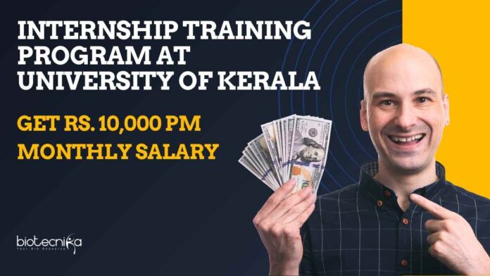 Internship Training Program at University of Kerala