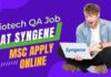 Biotech QA Job at Syngene