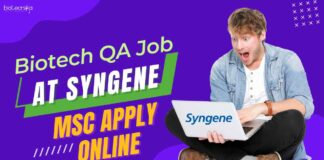 Biotech QA Job at Syngene