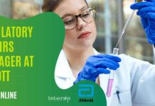 Regulatory Affairs Manager at Abbott – Apply Now! Regulatory Affairs Manager at Abbott