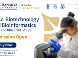 M.Sc Biotechnology & Bioinformatics Admissions Open at Chanakya School of Biosciences