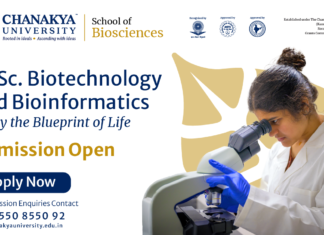 M.Sc Biotechnology & Bioinformatics Admissions Open at Chanakya School of Biosciences