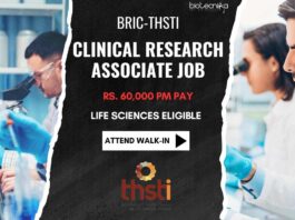 THSTI Clinical Research Associate Job