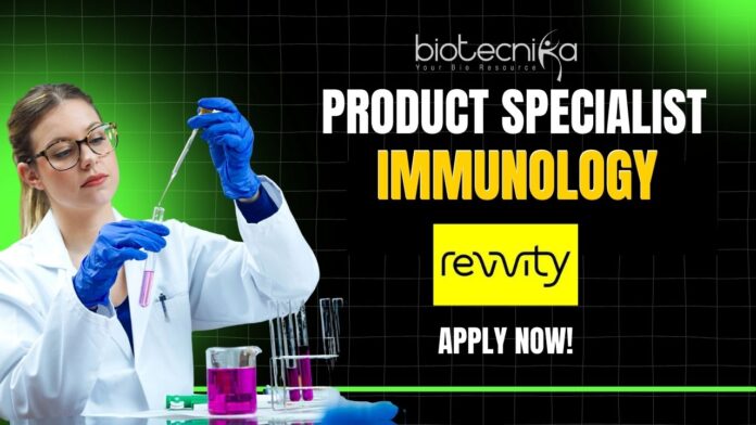 Revvity Product Specialist Job - Immunology Apply Online
