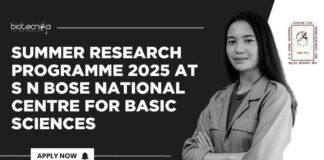Summer Research Programme 2025