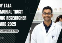 Young Researcher Award 2025, Apply at Lady Tata Memorial