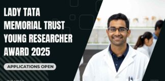 Young Researcher Award 2025, Apply at Lady Tata Memorial