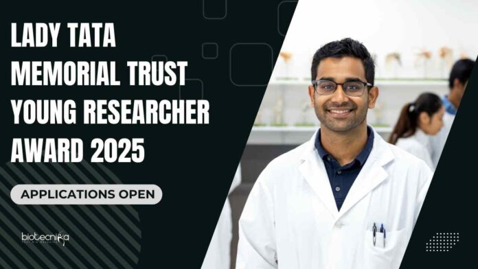 Young Researcher Award 2025, Apply at Lady Tata Memorial