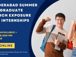IIT Hyderabad SURE Internships 2025