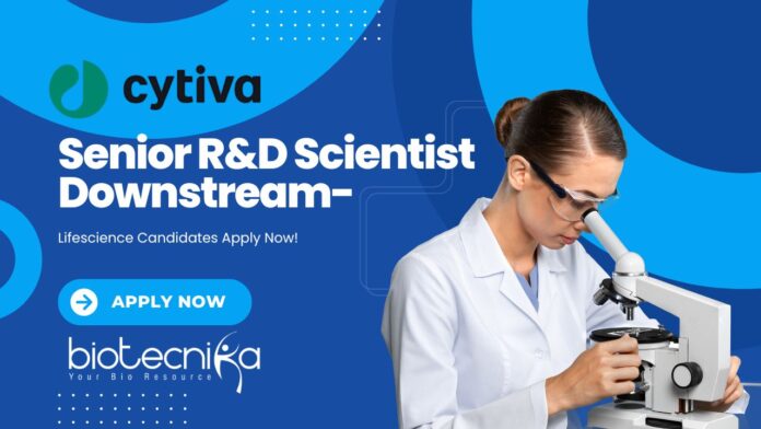 Senior R&D Scientist Downstream Cytiva