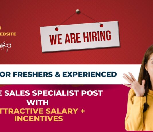 Sales Job for Freshers & Experienced