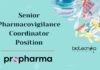 Pharmacovigilance Coordinator Position at ProPharma, Apply Now! Senior Pharmacovigilance Coordinator Position
