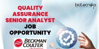 Quality Assurance Senior Analyst job opportunity