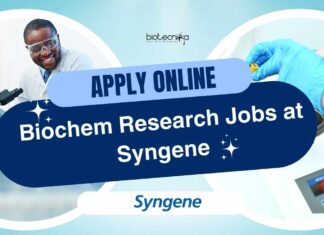 Biochem Research Jobs at Syngene