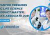 Avantor Freshers BSc Job