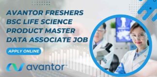 Avantor Freshers BSc Job