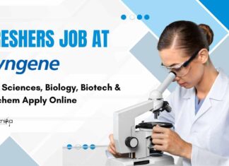 Life Science Freshers Job at Syngene