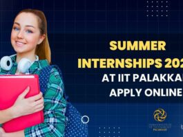 Summer Internships 2025 at IIT Palakkad