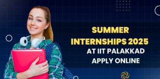 Summer Internships 2025 at IIT Palakkad