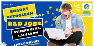 Bharat Petroleum R&D Jobs