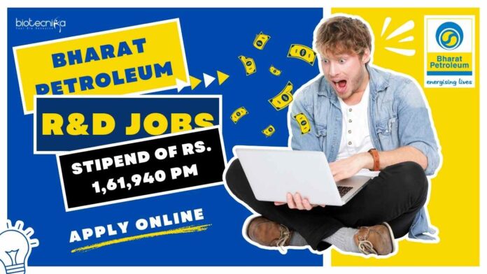 Bharat Petroleum R&D Jobs