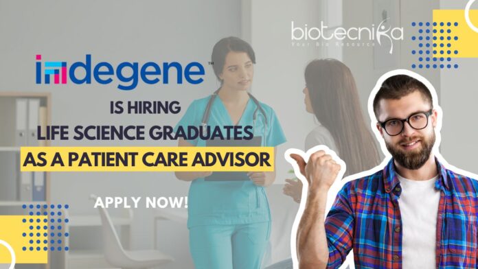 Indegene Life Science Job, Apply For Patient Care Advisor Role