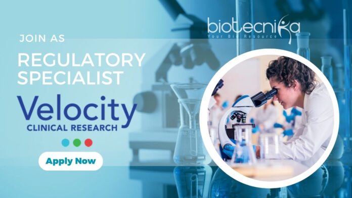 Regulatory Specialist at Velocity Clinical Research