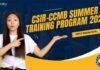 CSIR-CCMB Summer Training Program 2025 – Applications Invited Online CSIR-CCMB Summer Training Program 2025