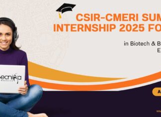 CSIR-CMERI Summer Internship 2025 For UG – Apply Now CSIR-CMERI Summer Internship 2025 For UG
