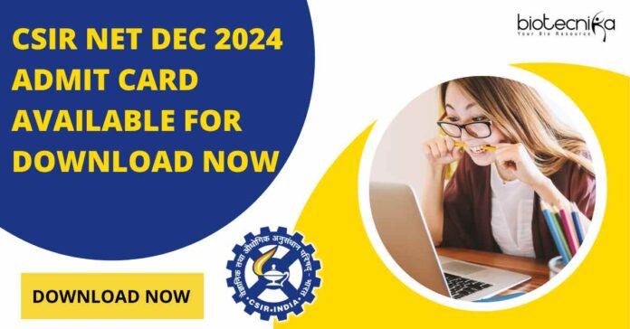 Download CSIR NET Dec 2024
