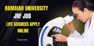 Ramaiah University JRF Job