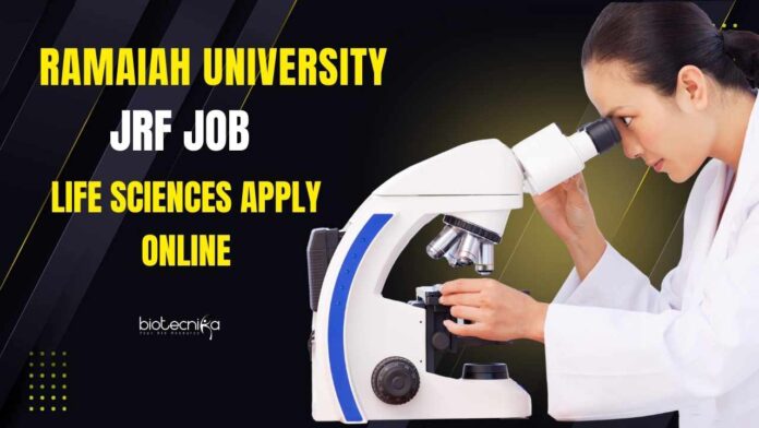 Ramaiah University JRF Job