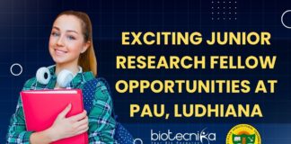 Exciting Junior Research Fellow Opportunities at PAU, Ludhiana