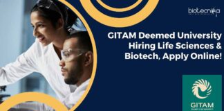 GITAM Deemed University Hiring
