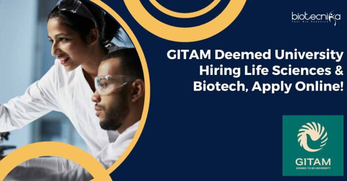 GITAM Deemed University Hiring