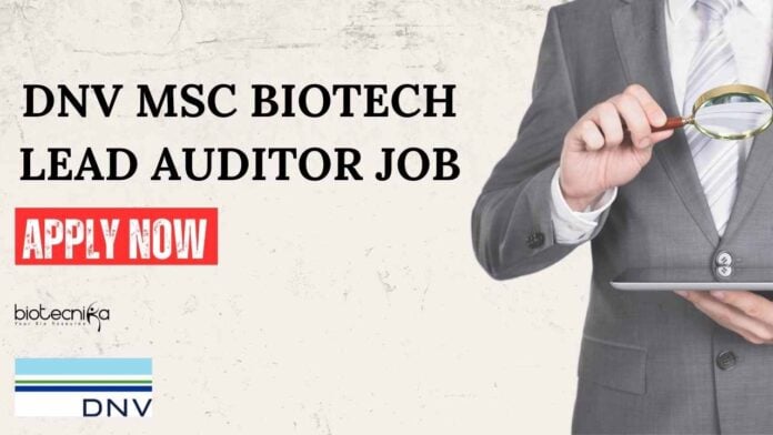 DNV MSc Biotech Job