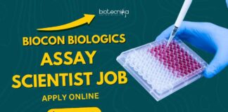Biocon Biologics Mol Bio Job