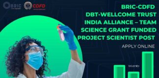 BRIC-CDFD Project Scientist Post New