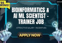 Bioinformatics & AI ML Job
