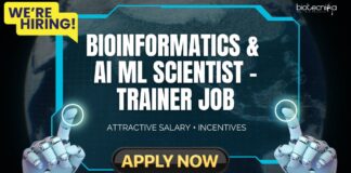 Bioinformatics & AI ML Job