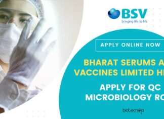 Bharat Serums and Vaccines Limited Hiring, Apply For QC Microbiology Role Bharat Serums QC Microbiology Jobs